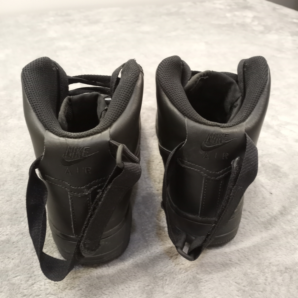 Nie Air Foece 1 Men's Black High-Top Sneakers Size 7y - Picture 3 of 11